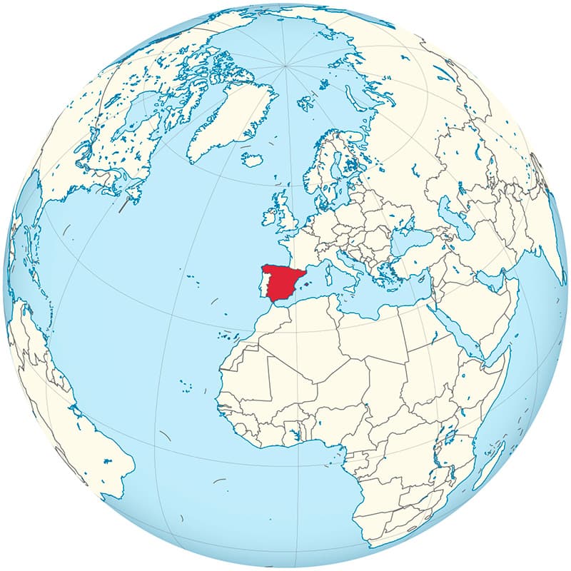 Испания на карте мира фото