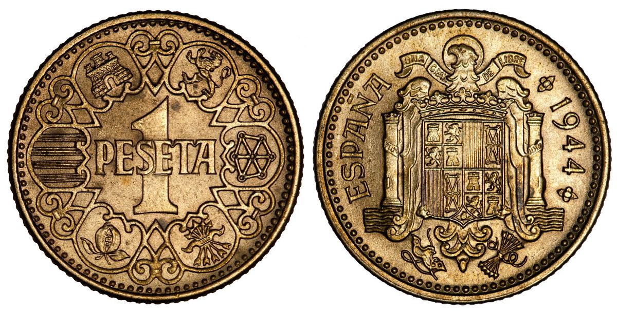 1 песета 1944