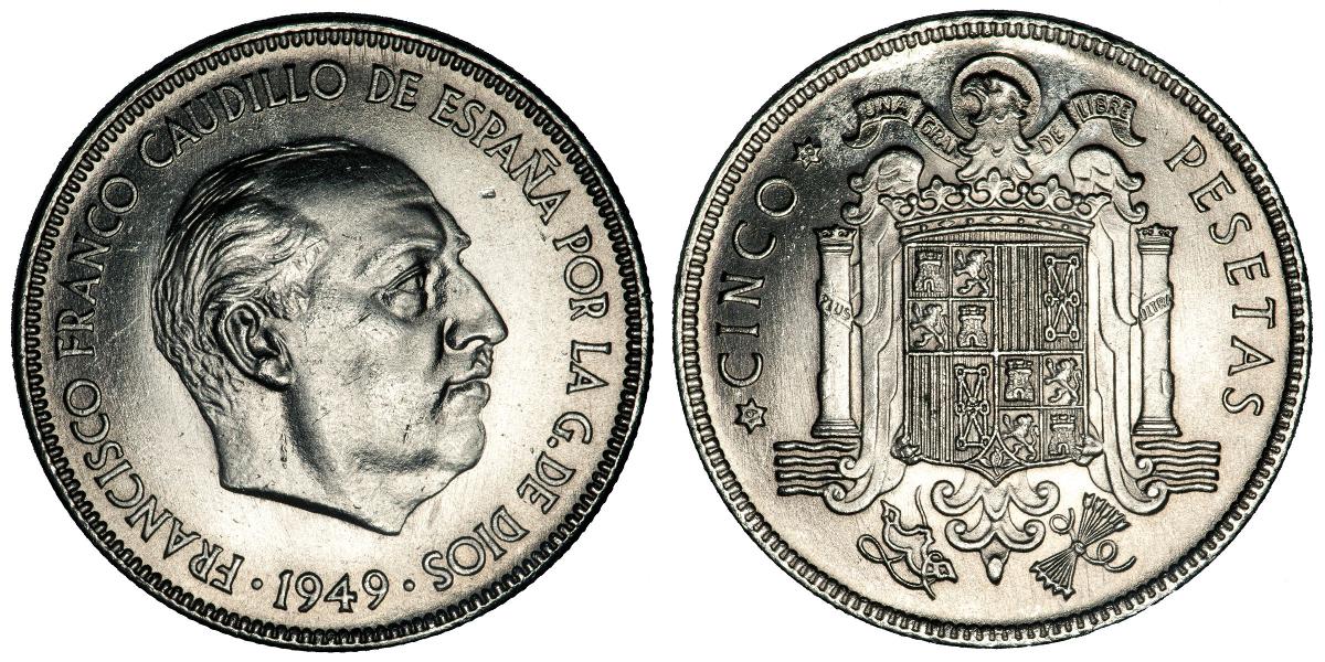 5 песет 1949